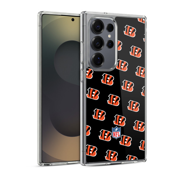 NFL Cincinnati Bengals Artwork Patterns Soft Gel Case for Samsung Galaxy S25 Ultra & MagSafe