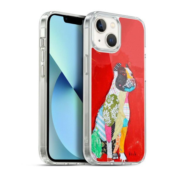 Michel Keck Dogs 4 Pitbull Soft Gel Case for Apple iPhone 13