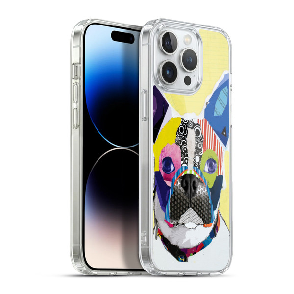 Michel Keck Dogs 4 Boston Terrier Soft Gel Case for Apple iPhone 13 Pro Max & MagSafe