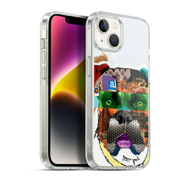 Michel Keck Dogs 4 Boxer Soft Gel Case for Apple iPhone 14 Plus & MagSafe