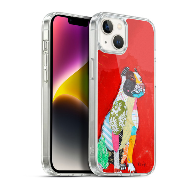 Michel Keck Dogs 4 Pitbull Soft Gel Case for Apple iPhone 14 Plus & MagSafe