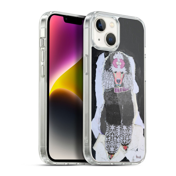 Michel Keck Dogs 4 Poodle Soft Gel Case for Apple iPhone 14 Plus & MagSafe