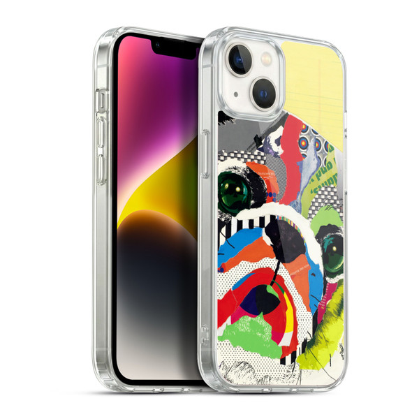Michel Keck Dogs 4 Pug Soft Gel Case for Apple iPhone 14 Plus & MagSafe