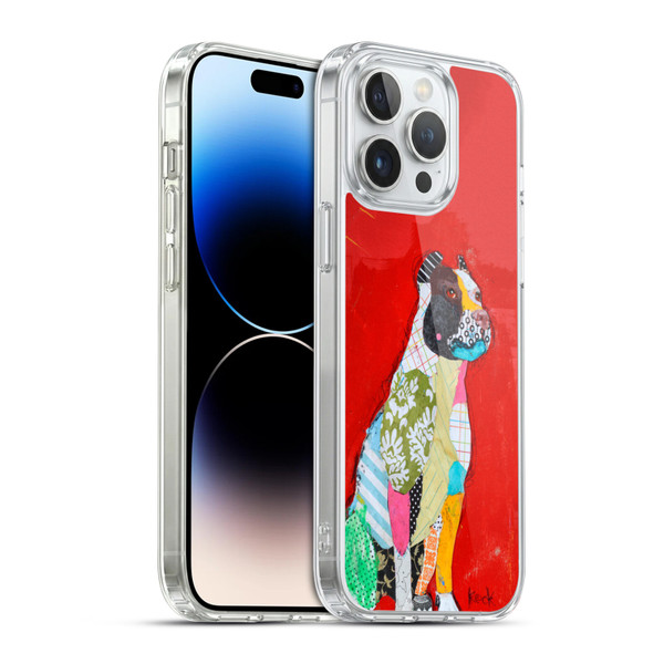 Michel Keck Dogs 4 Pitbull Soft Gel Case for Apple iPhone 14 Pro Max & MagSafe