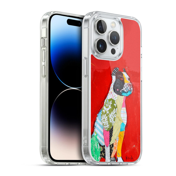 Michel Keck Dogs 4 Pitbull Soft Gel Case for Apple iPhone 14 Pro & MagSafe