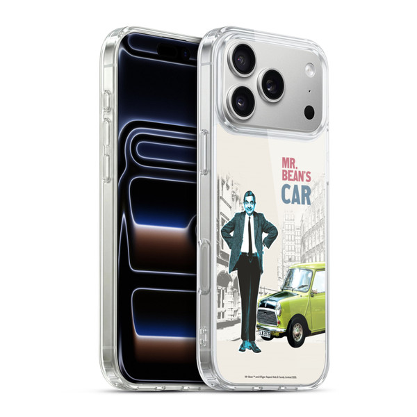Mr. Bean London Art With Car Soft Gel Case for Apple iPhone 17 Pro Max