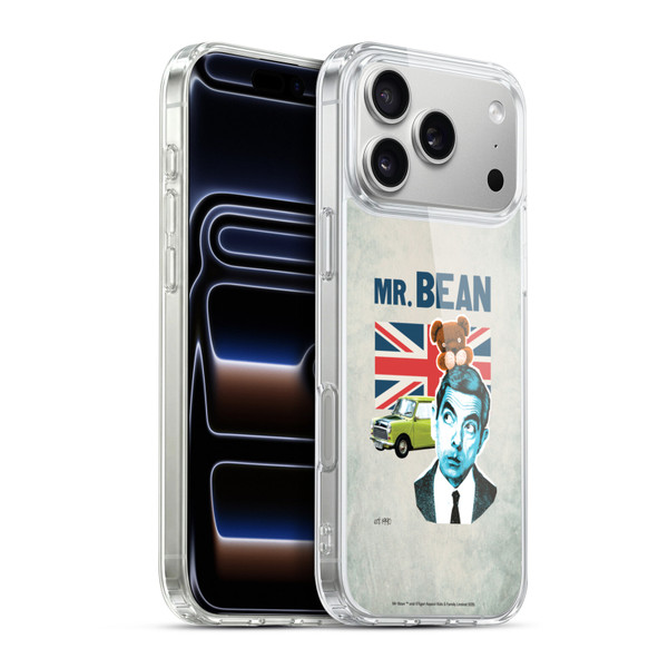 Mr. Bean London Art With Teddy Soft Gel Case for Apple iPhone 17 Pro Max