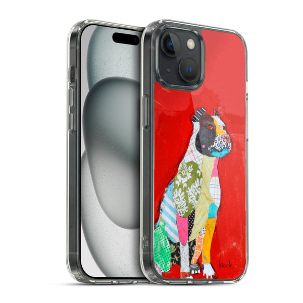 Michel Keck Dogs 4 Pitbull Soft Gel Case for Apple iPhone 15 & MagSafe