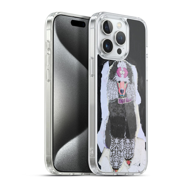 Michel Keck Dogs 4 Poodle Soft Gel Case for Apple iPhone 15 Pro Max & MagSafe