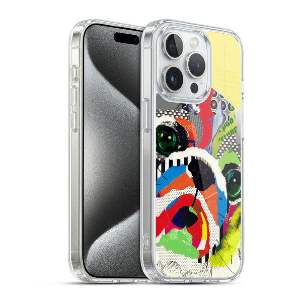 Michel Keck Dogs 4 Pug Soft Gel Case for Apple iPhone 15 Pro & MagSafe