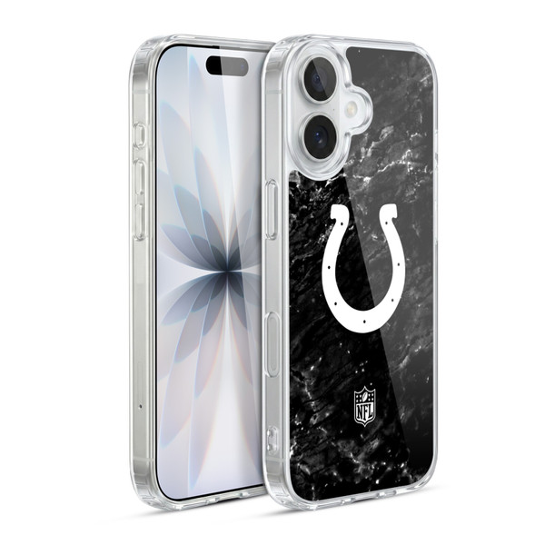 NFL Indianapolis Colts Artwork Marble Soft Gel Case for Apple iPhone 17