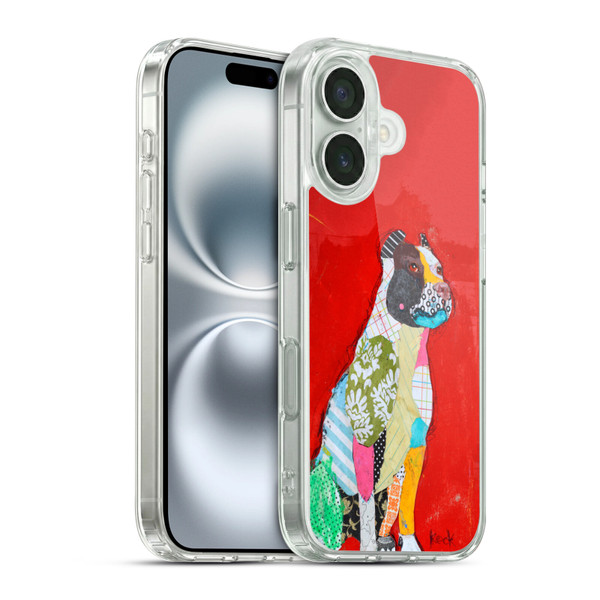 Michel Keck Dogs 4 Pitbull Soft Gel Case for Apple iPhone 16 & MagSafe
