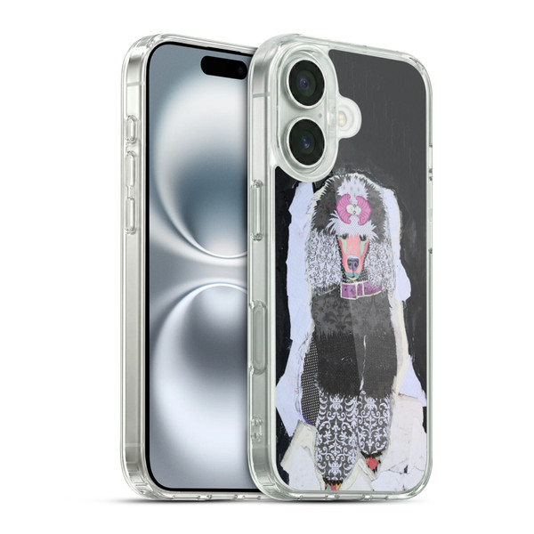 Michel Keck Dogs 4 Poodle Soft Gel Case for Apple iPhone 16 & MagSafe