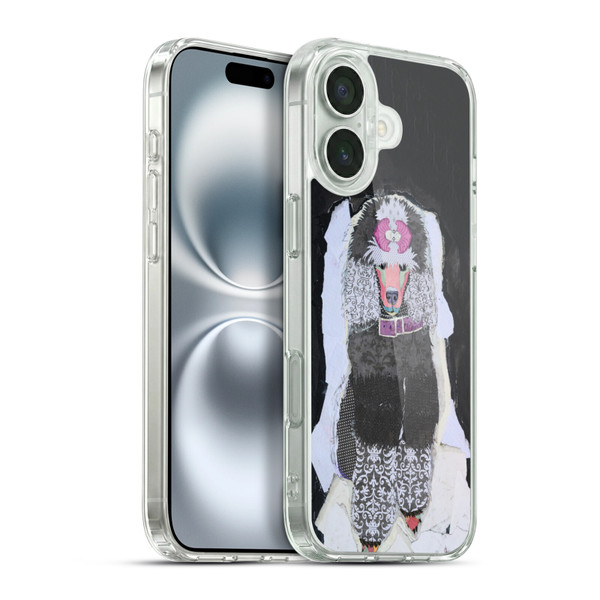 Michel Keck Dogs 4 Poodle Soft Gel Case for Apple iPhone 16 Plus & MagSafe