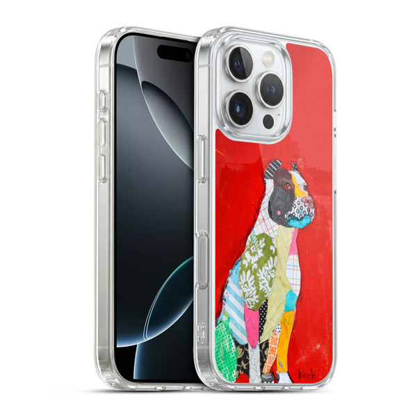 Michel Keck Dogs 4 Pitbull Soft Gel Case for Apple iPhone 16 Pro & MagSafe