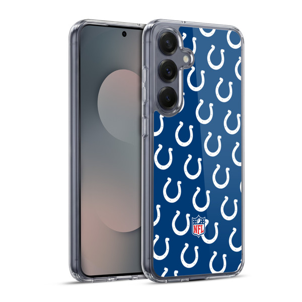 NFL Indianapolis Colts Artwork Patterns Soft Gel Case for Samsung Galaxy S25+ & MagSafe