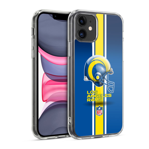 NFL Los Angeles Rams Logo Helmet Soft Gel Case for Apple iPhone 11