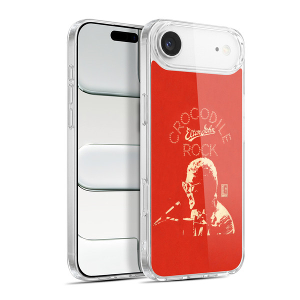 Elton John Artwork Crocodile Rock Single Soft Gel Case for Apple iPhone 17 Air