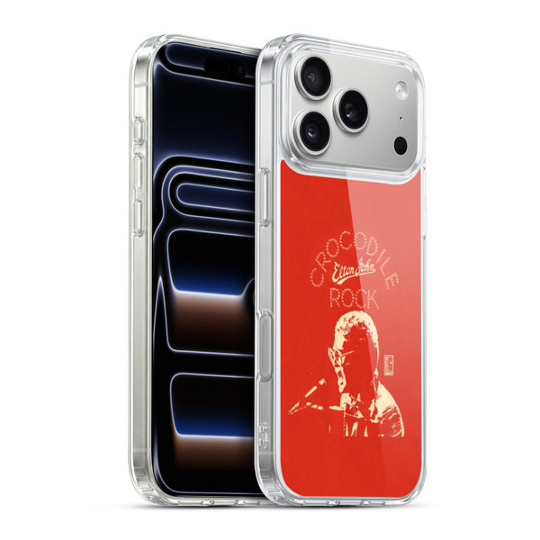 Elton John Artwork Crocodile Rock Single Soft Gel Case for Apple iPhone 17 Pro Max