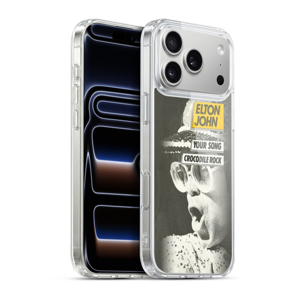 Elton John Artwork Your Song Single Soft Gel Case for Apple iPhone 17 Pro Max