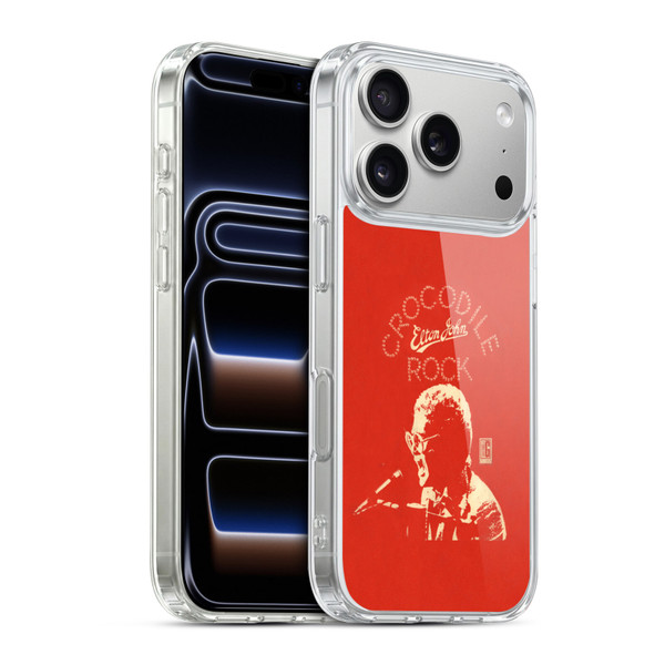 Elton John Artwork Crocodile Rock Single Soft Gel Case for Apple iPhone 17 Pro