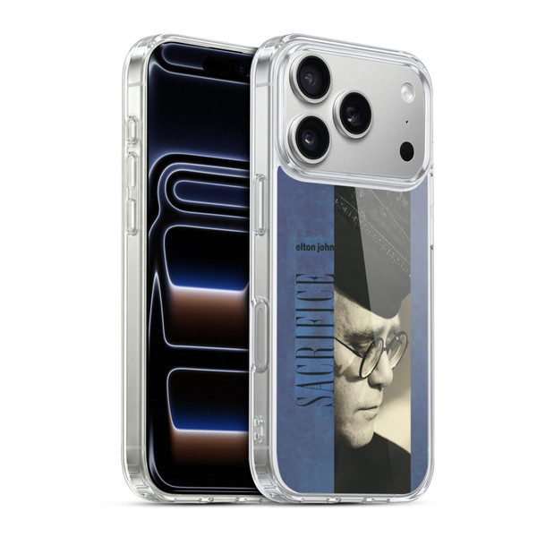 Elton John Artwork Sacrifice Single Soft Gel Case for Apple iPhone 17 Pro