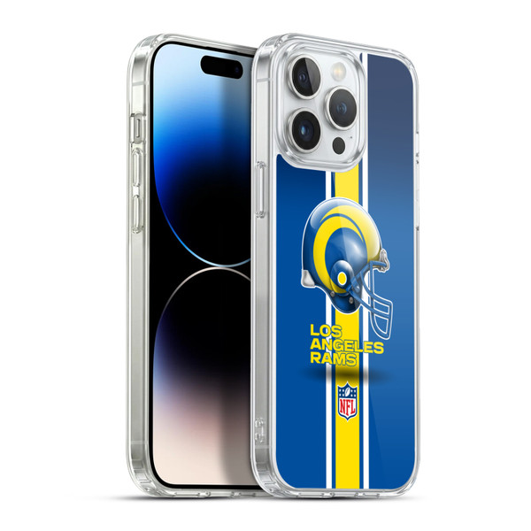 NFL Los Angeles Rams Logo Helmet Soft Gel Case for Apple iPhone 13 Pro Max & MagSafe