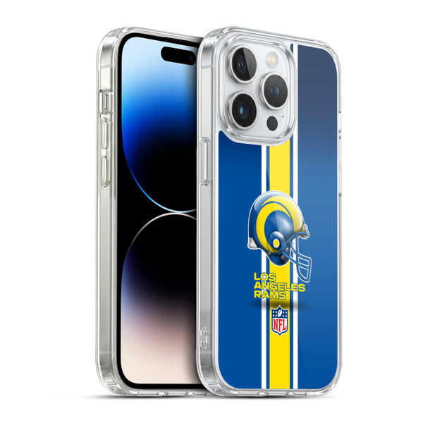 NFL Los Angeles Rams Logo Helmet Soft Gel Case for Apple iPhone 13 Pro & MagSafe