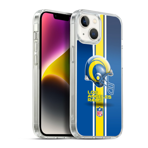 NFL Los Angeles Rams Logo Helmet Soft Gel Case for Apple iPhone 14