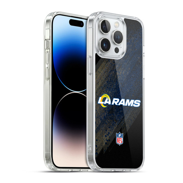 NFL Los Angeles Rams Logo Blur Soft Gel Case for Apple iPhone 14 Pro Max & MagSafe
