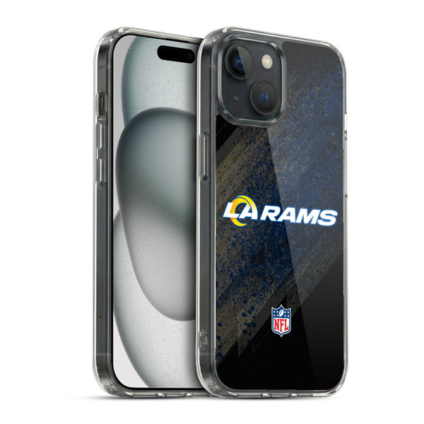 NFL Los Angeles Rams Logo Blur Soft Gel Case for Apple iPhone 15 & MagSafe