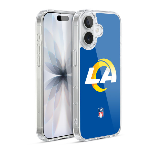 NFL Los Angeles Rams Logo Plain Soft Gel Case for Apple iPhone 17