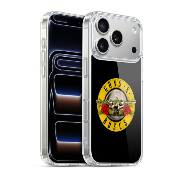 Guns N' Roses Key Art Bullet Logo Soft Gel Case for Apple iPhone 17 Pro