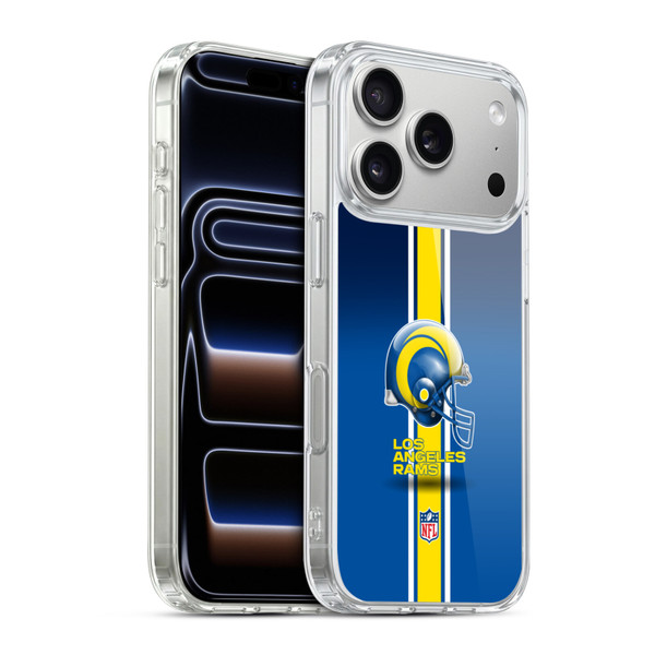 NFL Los Angeles Rams Logo Helmet Soft Gel Case for Apple iPhone 17 Pro