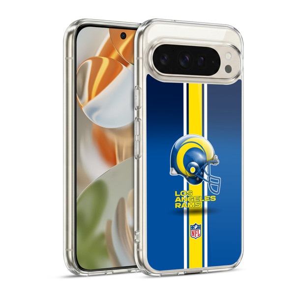 NFL Los Angeles Rams Logo Helmet Soft Gel Case for Google Pixel 9 / Pixel 9 Pro