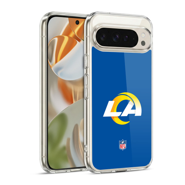 NFL Los Angeles Rams Logo Plain Soft Gel Case for Google Pixel 9 / Pixel 9 Pro