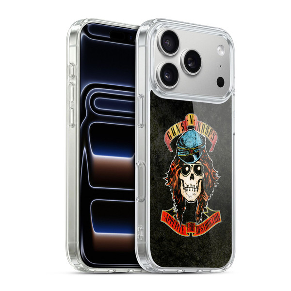 Guns N' Roses Vintage Rose Soft Gel Case for Apple iPhone 17 Pro