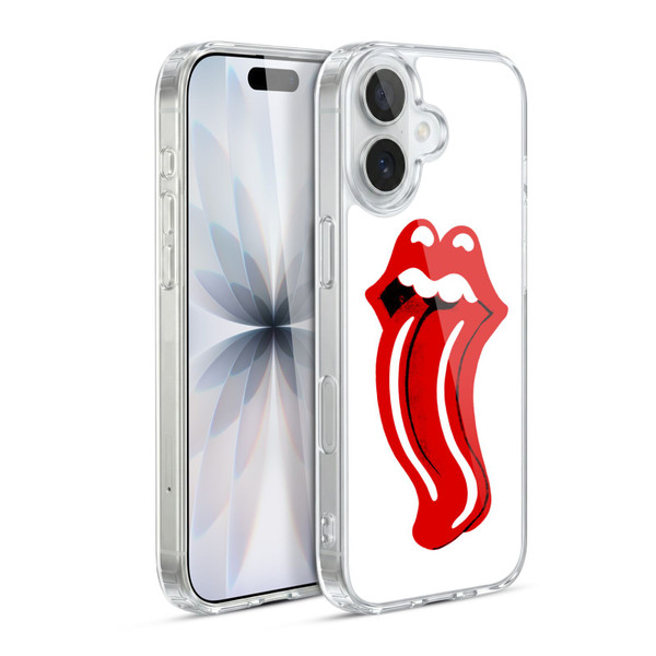 The Rolling Stones Graphics Distorted Tongue Soft Gel Case for Apple iPhone 17