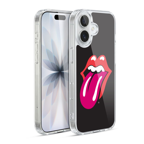 The Rolling Stones Graphics Pink Tongue Soft Gel Case for Apple iPhone 17