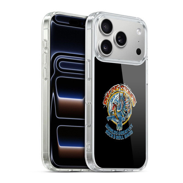 The Rolling Stones Graphics Greatest Rock And Roll Band Soft Gel Case for Apple iPhone 17 Pro