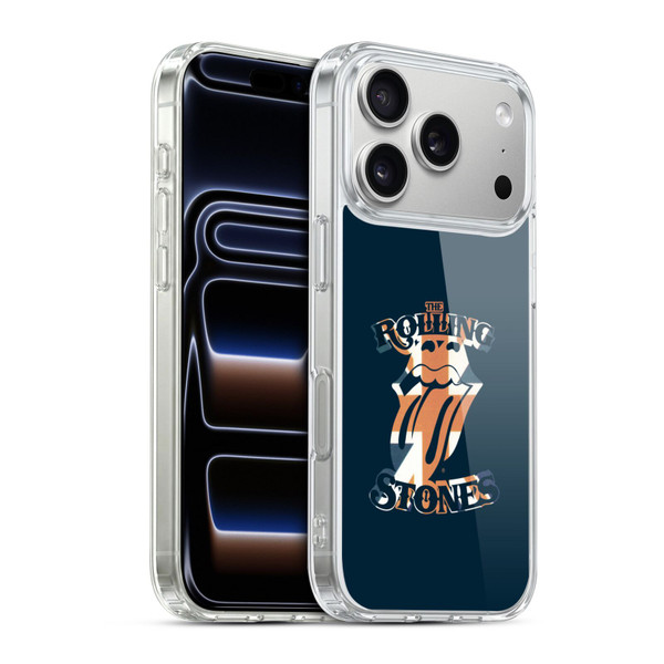 The Rolling Stones Graphics Union Jack Tongue Soft Gel Case for Apple iPhone 17 Pro