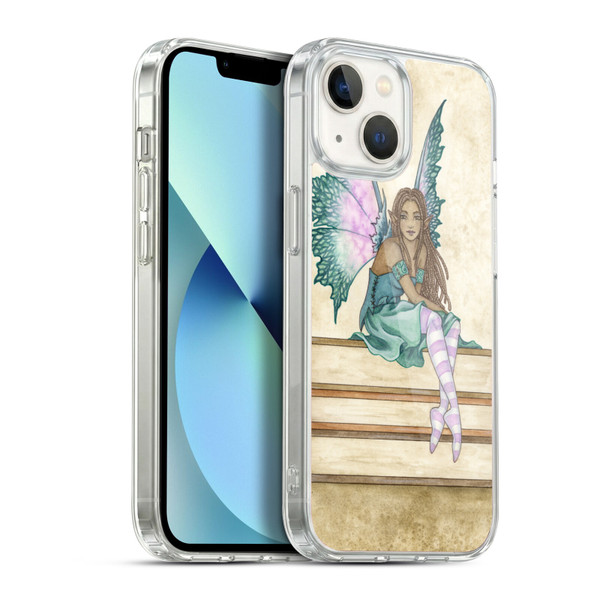 Amy Brown Lovely Fairies Green Pixie Soft Gel Case for Apple iPhone 13