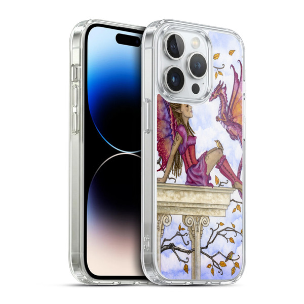 Amy Brown Lovely Fairies Purple Pixie Soft Gel Case for Apple iPhone 13 Pro & MagSafe
