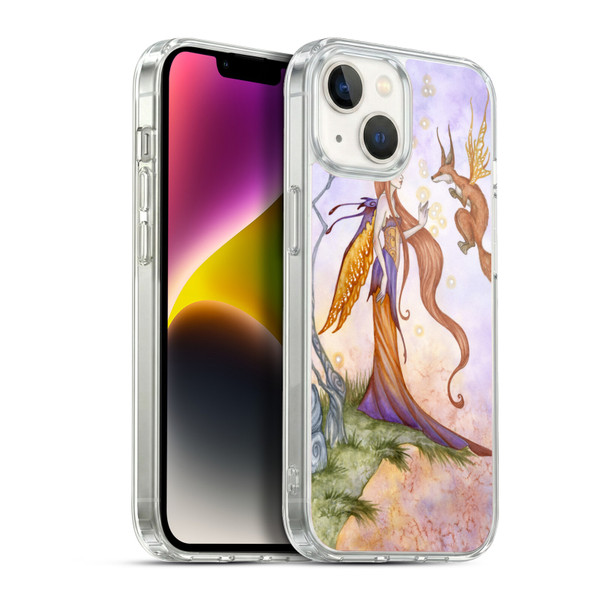 Amy Brown Lovely Fairies Cliffside Talks Soft Gel Case for Apple iPhone 14