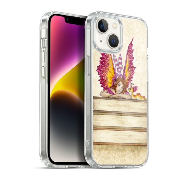 Amy Brown Lovely Fairies Pink Pixie Soft Gel Case for Apple iPhone 14