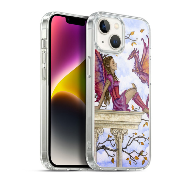 Amy Brown Lovely Fairies Purple Pixie Soft Gel Case for Apple iPhone 14