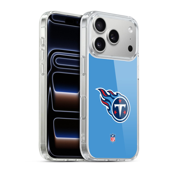 NFL Tennessee Titans Logo Plain Soft Gel Case for Apple iPhone 17 Pro