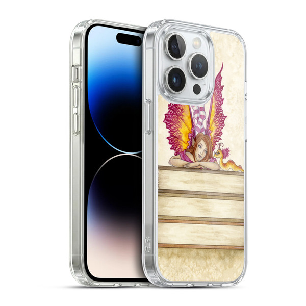 Amy Brown Lovely Fairies Pink Pixie Soft Gel Case for Apple iPhone 14 Pro & MagSafe