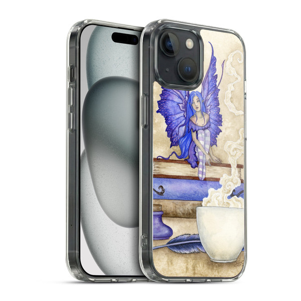Amy Brown Lovely Fairies Blue Pixie Soft Gel Case for Apple iPhone 15 & MagSafe