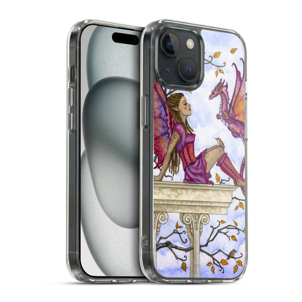 Amy Brown Lovely Fairies Purple Pixie Soft Gel Case for Apple iPhone 15 & MagSafe